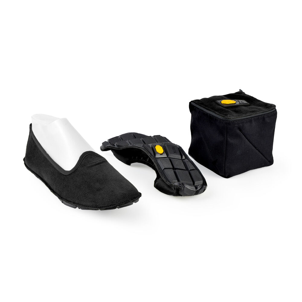 Vibram One Quarter Velvet Mens Shoes Black Australia (OJR625734)